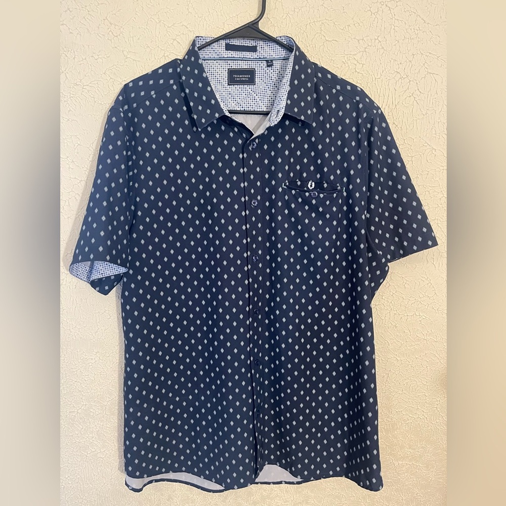 Men’s 7 diamond button up shirt